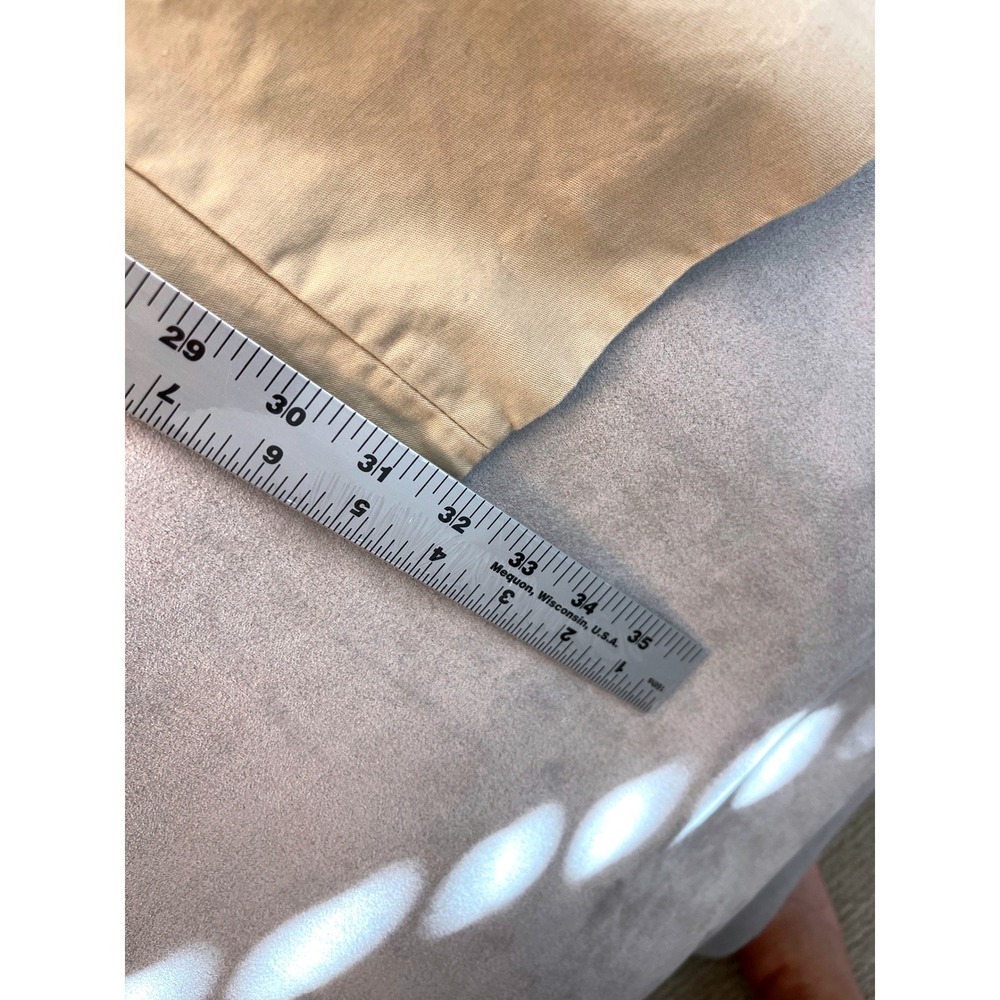 J Crew Tan Khaki Chino Pants Mens 36x34 100% Cotton Flat Front Preppy Modern - Picture 4 of 8